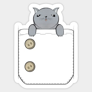 Pocket Cats - Angry Cat (Michael) Sticker